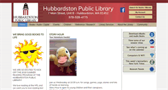 Desktop Screenshot of hubbardstonpubliclibrary.org